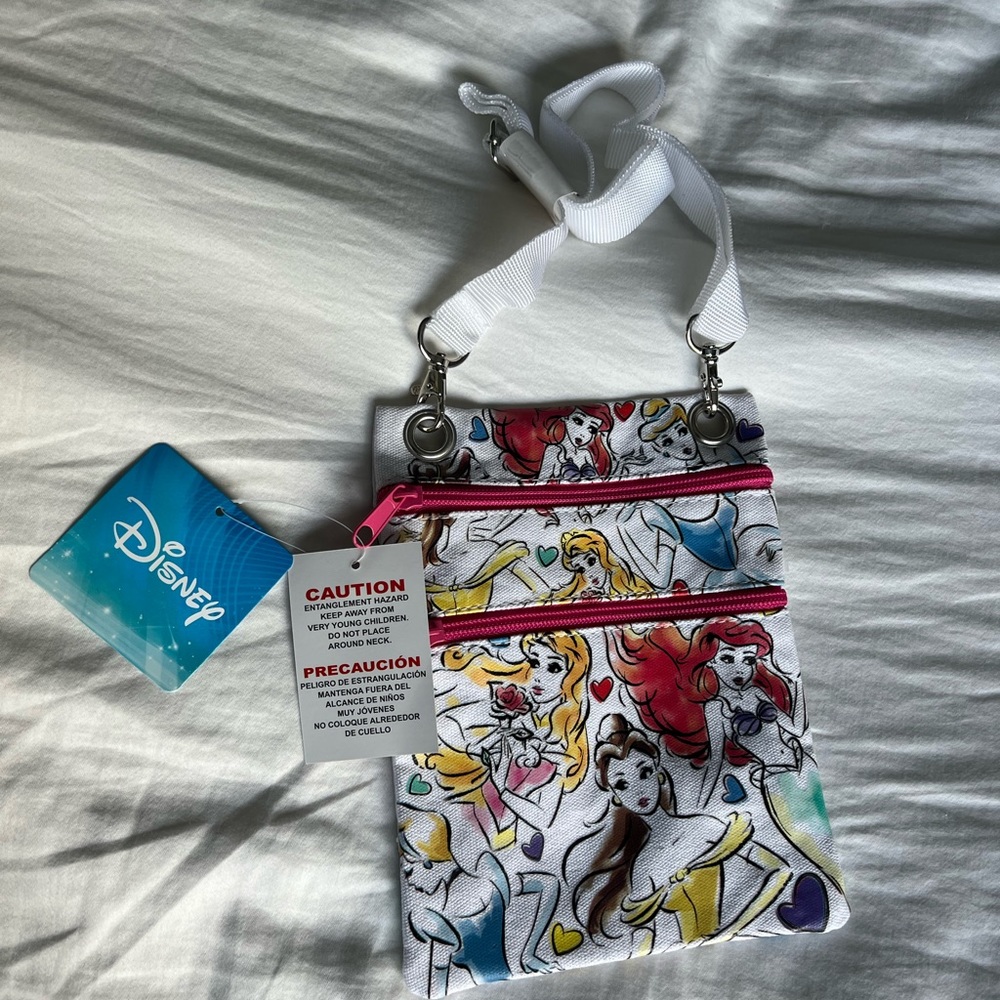 Disney passport crossbody purse bag princesses